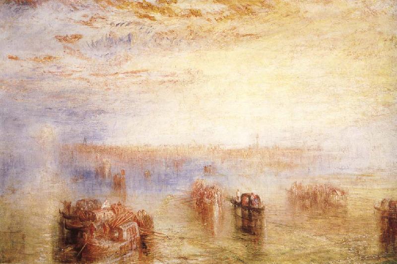 J.M.W. Turner Arriving in Venice oil painting picture